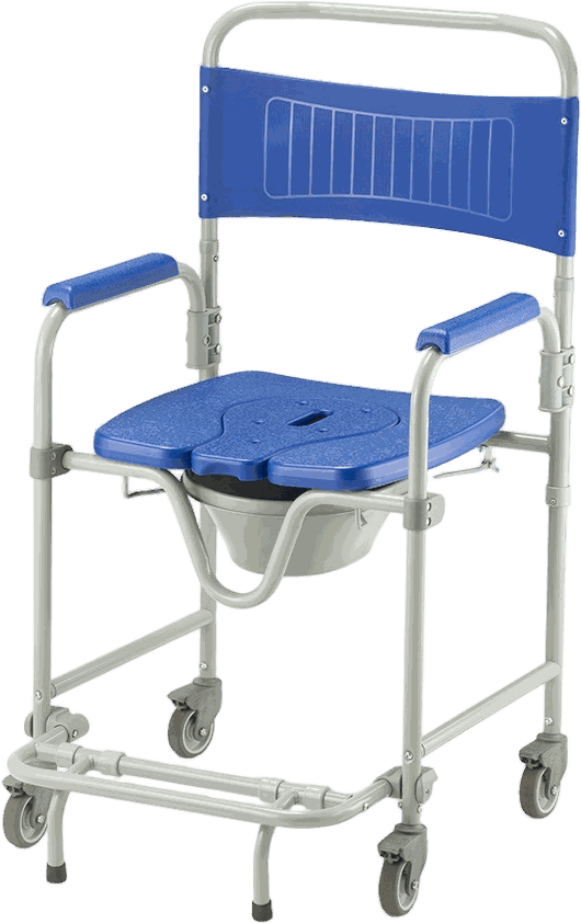 Cadeira de banho D45 com comadre Dellamed